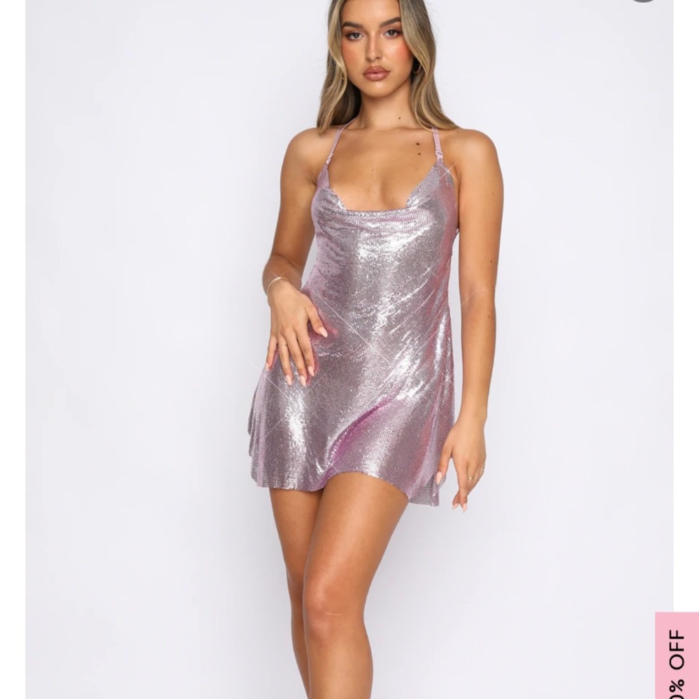Iconic Image Mini Dress White Fox